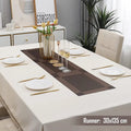 Brown Stripes Design Rectangular Table Runner 12x56inch HZ BEDDING