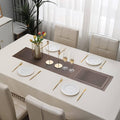 Brown Stripes Design Rectangular Table Runner 12x56inch HZ BEDDING