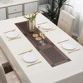 Brown Stripes Design Rectangular Table Runner 12x56inch HZ BEDDING