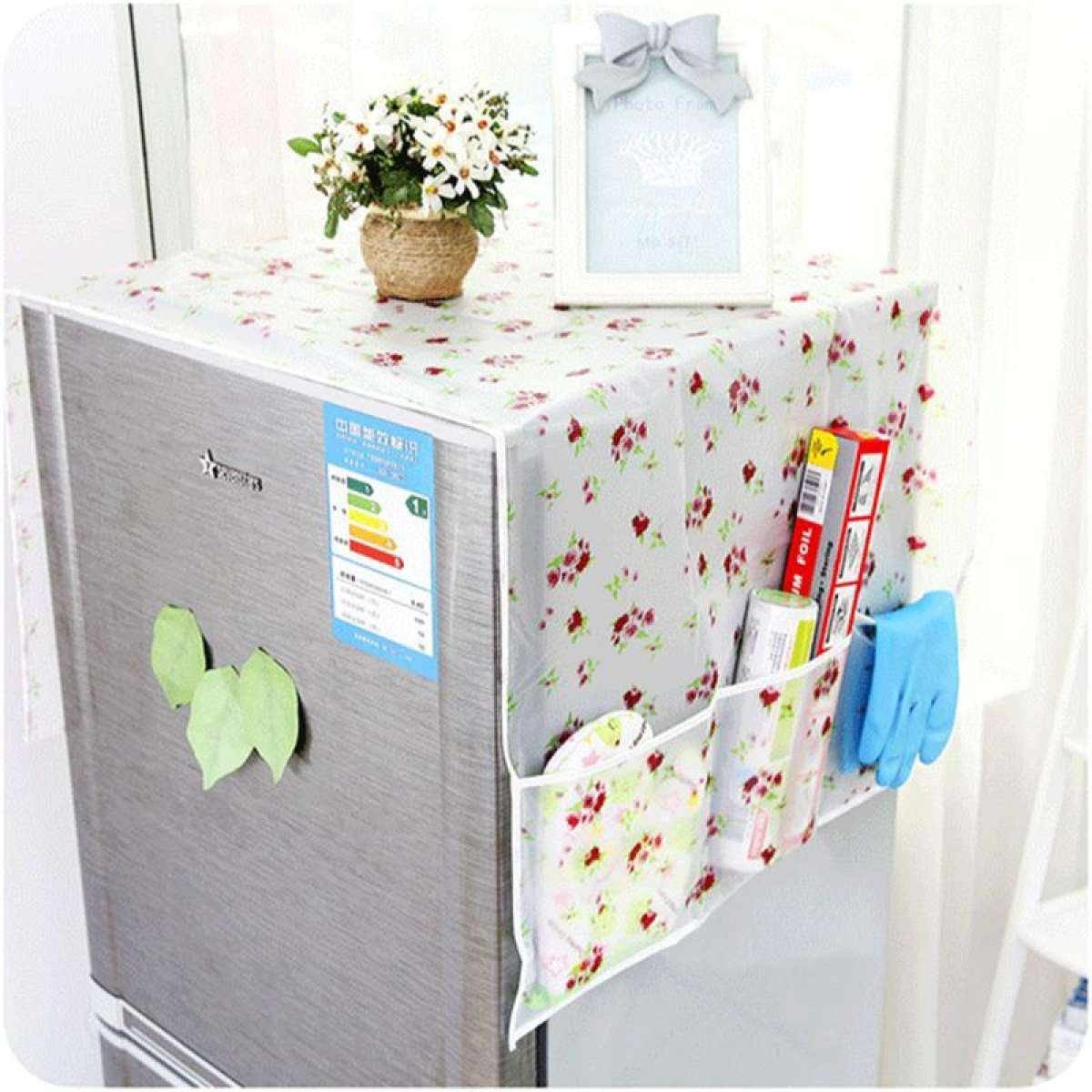 Dust-proof Fridge Cover With Pockets HZ Mart