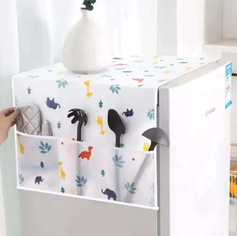 Dust-proof Fridge Cover With Pockets HZ Mart
