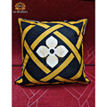 Geometric Yellow Cushion Cover 16x16 HZ BEDDING