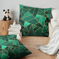 Green Diamond Printed Cushion Cover – 16x16 HZ BEDDING