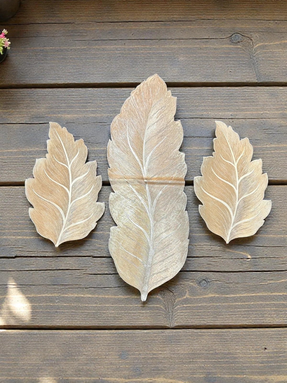3-Piece Leaf Pattern Vinyl Table Mat & Runner Set – Waterproof Decorative Dining Table Set HZ BEDDING