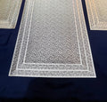3-Piece Golden Vinyl Table Mat & Runner Set – Waterproof Decorative Dining Table Set HZ BEDDING