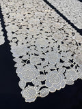 3-Piece Golden Vinyl Table Mat & Runner Set – Waterproof Decorative Dining Table Set HZ BEDDING