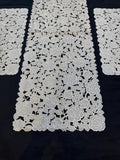 3-Piece Golden Vinyl Table Mat & Runner Set – Waterproof Decorative Dining Table Set HZ BEDDING