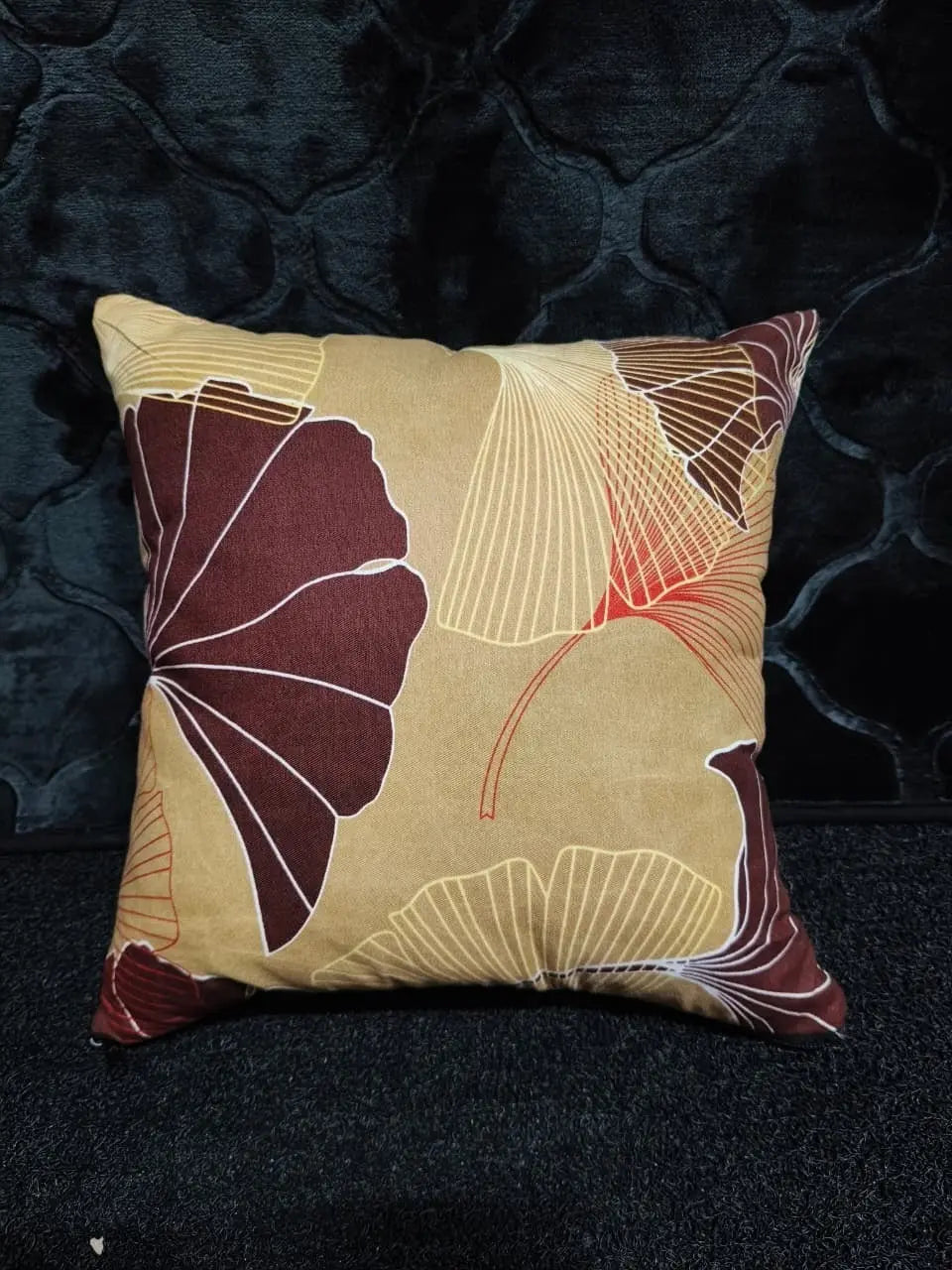 3D Printed Cotton Cushion Cover 15x15 Inch – Double Side Design HZ BEDDING