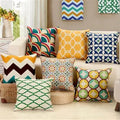 3D Printed Cotton Cushion Cover 15x15 Inch – Double Side Design HZ BEDDING