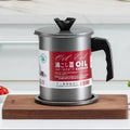 Oil Filter Pot Oil Strainer Pot Stainless Steel Grease Strainer Oil Storage Pot Oil Container HZ BEDDING