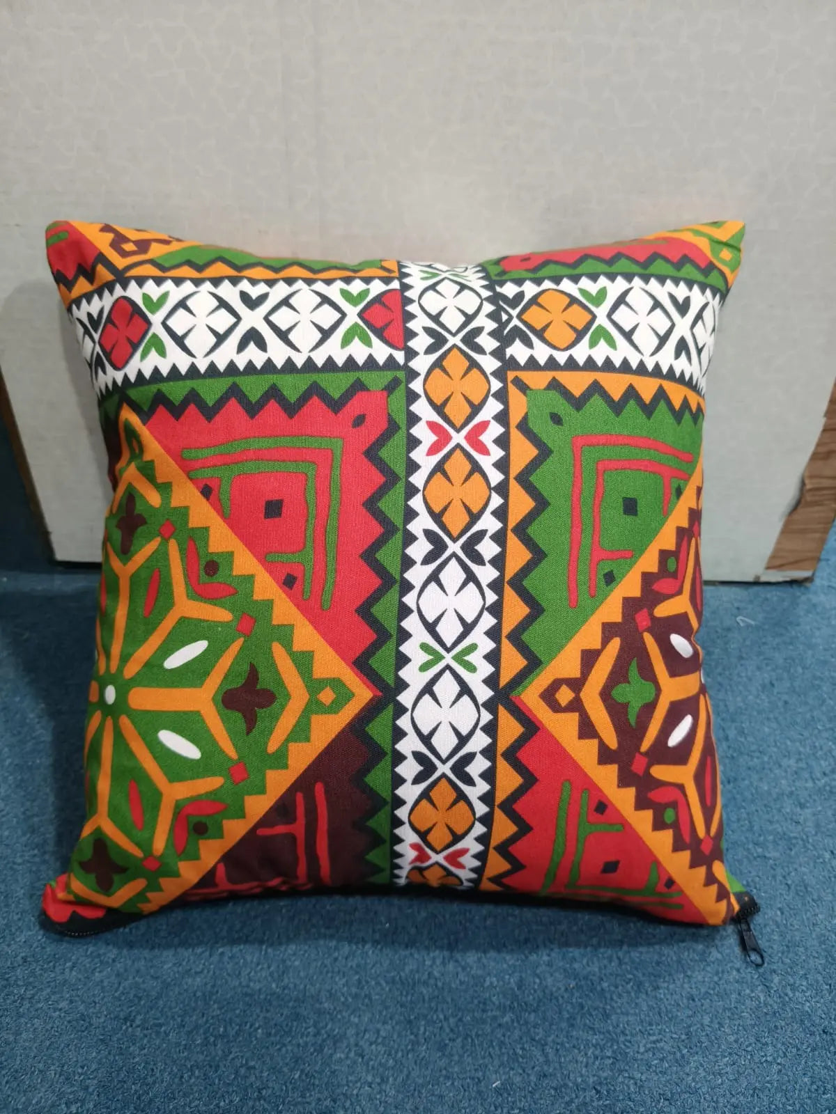 3D Printed Cotton Cushion Cover 15x15 Inch – Double Side Design HZ BEDDING