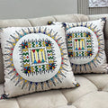 Colorful Geometric Cushion Cover – 16x16 Inch Modern Decorative HZ BEDDING