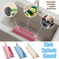 2 in 1 Sink Splash Guard - Waterproof Strong Suction Sink Water Splash Guard with Drain Tray - Kitchen Splash Stopper HZ BEDDING