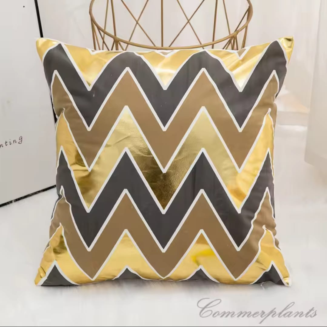 Black and Gold Velvet Cushion Covers –  Soft Decorative Throw Pillow Cases, 16x16 inch for Sofa, Bed, Car, Living Room Black and Gold Velvet Cushion Covers – Soft Decorative Throw Pillow Cases, 16x16 inch HZ BEDDING