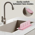 2 in 1 Sink Splash Guard - Waterproof Strong Suction Sink Water Splash Guard with Drain Tray - Kitchen Splash Stopper HZ BEDDING