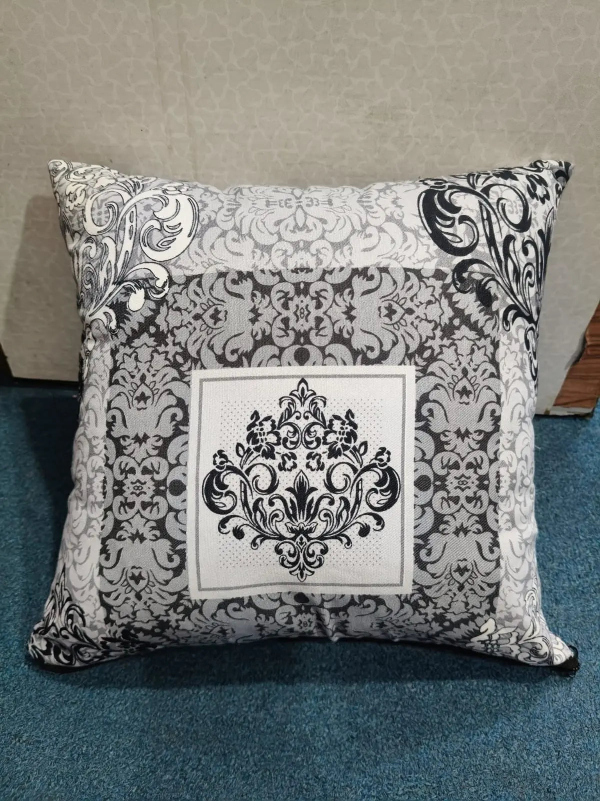 3D Printed Cotton Cushion Cover 15x15 Inch – Double Side Design HZ BEDDING