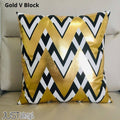 Black and Gold Velvet Cushion Covers –  Soft Decorative Throw Pillow Cases, 16x16 inch for Sofa, Bed, Car, Living Room Black and Gold Velvet Cushion Covers – Soft Decorative Throw Pillow Cases, 16x16 inch HZ BEDDING