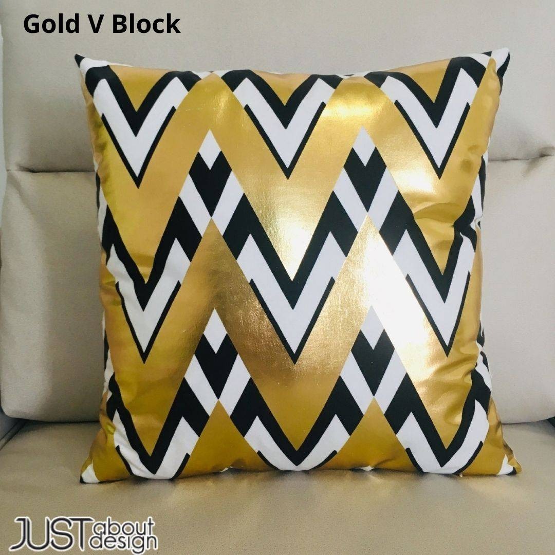 Black and Gold Velvet Cushion Covers –  Soft Decorative Throw Pillow Cases, 16x16 inch for Sofa, Bed, Car, Living Room Black and Gold Velvet Cushion Covers – Soft Decorative Throw Pillow Cases, 16x16 inch HZ BEDDING