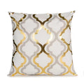 Black and Gold Velvet Cushion Covers –  Soft Decorative Throw Pillow Cases, 16x16 inch for Sofa, Bed, Car, Living Room Black and Gold Velvet Cushion Covers – Soft Decorative Throw Pillow Cases, 16x16 inch HZ BEDDING