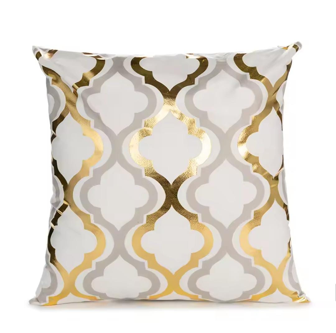 Black and Gold Velvet Cushion Covers –  Soft Decorative Throw Pillow Cases, 16x16 inch for Sofa, Bed, Car, Living Room Black and Gold Velvet Cushion Covers – Soft Decorative Throw Pillow Cases, 16x16 inch HZ BEDDING