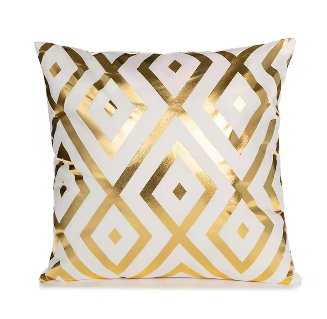 Black and Gold Velvet Cushion Covers –  Soft Decorative Throw Pillow Cases, 16x16 inch for Sofa, Bed, Car, Living Room Black and Gold Velvet Cushion Covers – Soft Decorative Throw Pillow Cases, 16x16 inch HZ BEDDING