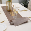 Light Brown Stripes Design Rectangular Table Runner 12x56inch HZ BEDDING
