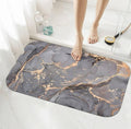 Marble Design Rectangler Absorbent Antislip Door Mat HZ BEDDING