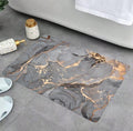 Marble Design Rectangler Absorbent Antislip Door Mat HZ BEDDING