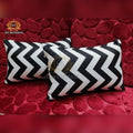 Modern Black White Pillow Cover 12 x 18 HZ BEDDING