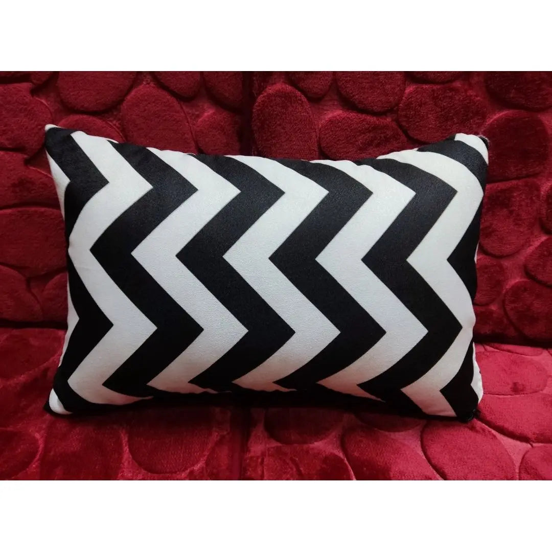 Modern Black White Pillow Cover 12 x 18 HZ BEDDING