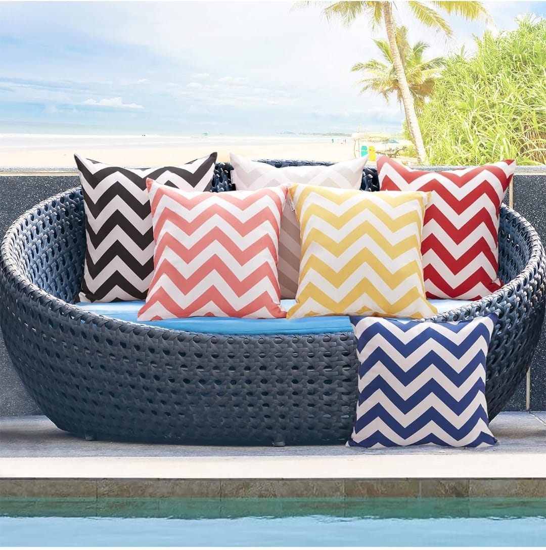 Multi Printed Cushion Cover –  16x16 HZ BEDDING