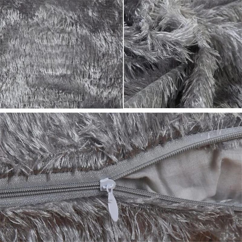 Plush Cushion Cover 15x15 HZ BEDDING