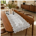 Evevda Gold Small Table Runner 36 in Outdoor Waterproof Vinyl Table Runner | Elegant Plastic Table Runner HZ BEDDING