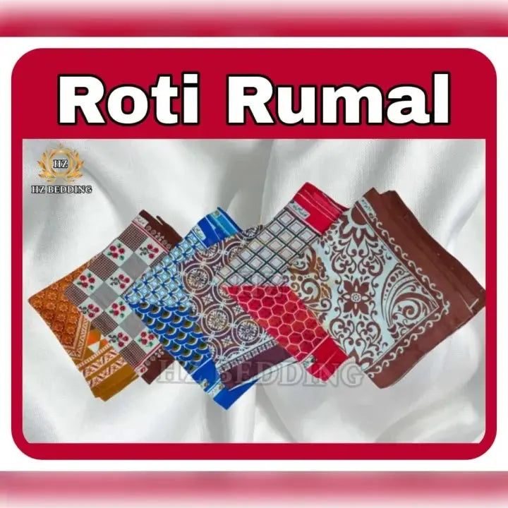 Chaina Romal For Roti Big Size Printed Roti Cover - Kitchen Pack of 4 Cloths