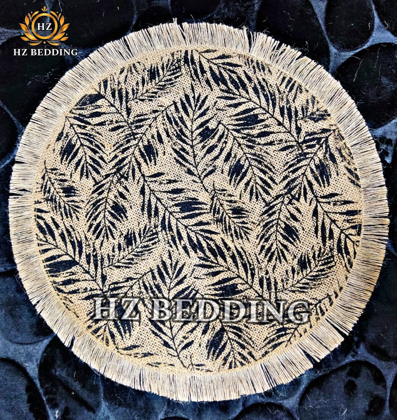 Round Jute Placemat 15x15 Non-Slip Dining Mat HZ BEDDING