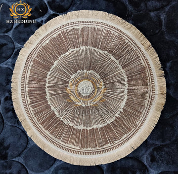Round Jute Placemat 15x15 Non-Slip Dining Mat HZ BEDDING