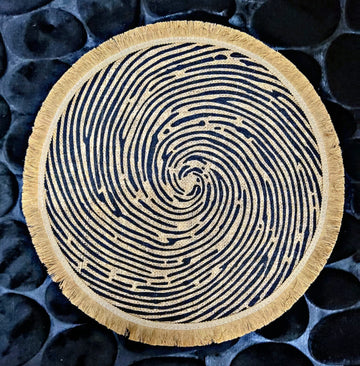 Round Jute Placemat 15x15 Non-Slip Dining Mat HZ BEDDING