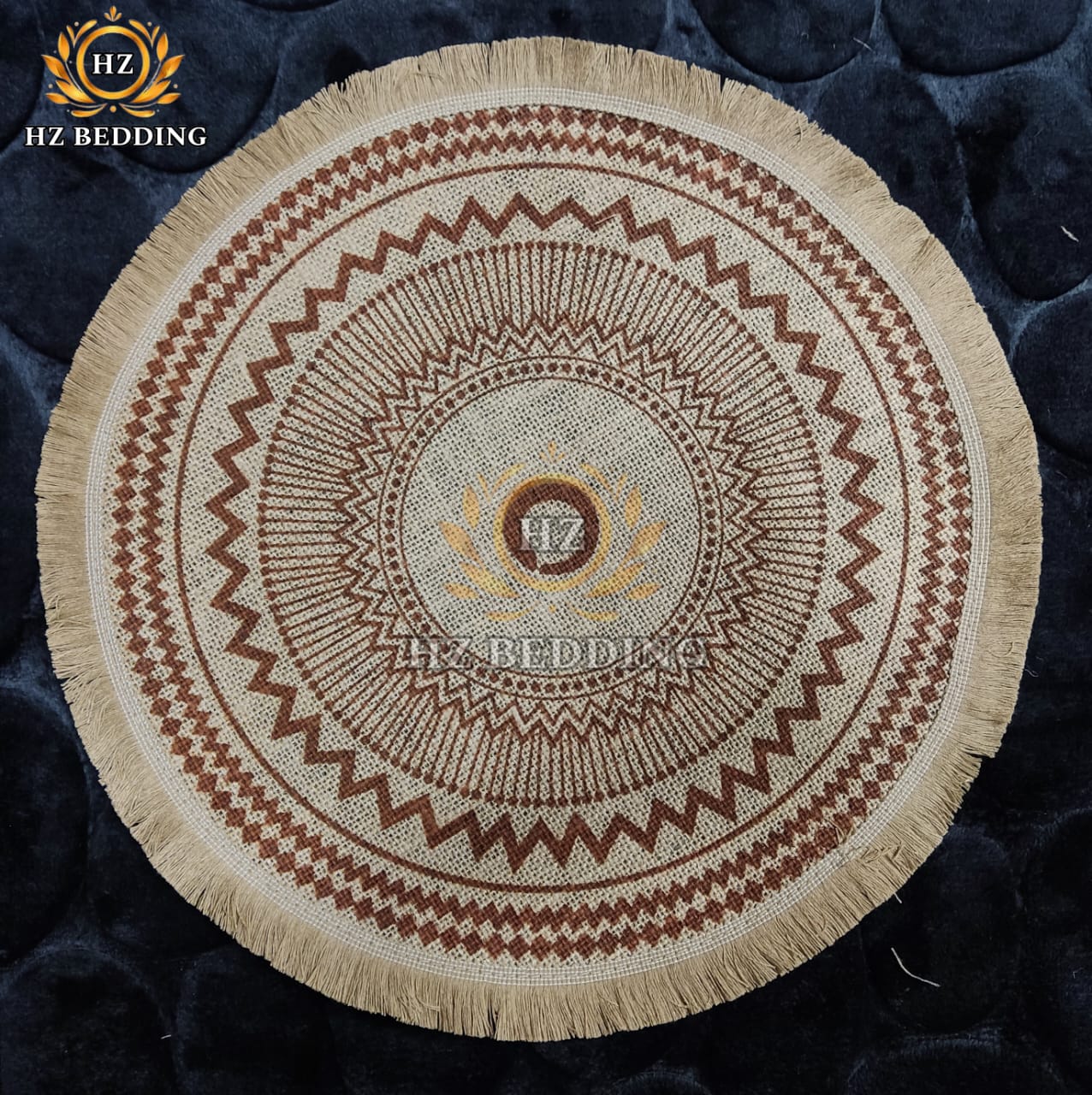 Round Jute Placemat 15x15 Non-Slip Dining Mat HZ BEDDING
