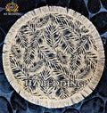 Round Placemat Table Non-Slip Jute Mats for Dining Table Decoration Accessories Kitchen Placemats Coffee Coasters Party Dinner 15x15 inh Click the buy