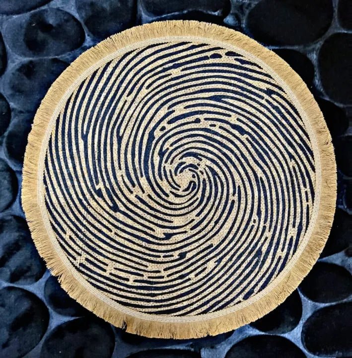 Round Placemat Table Non-Slip Jute Mats for Dining Table Decoration Accessories Kitchen Placemats Coffee Coasters Party Dinner 15x15 inh Click the buy