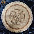 Round Placemat Table Non-Slip Jute Mats for Dining Table Decoration Accessories Kitchen Placemats Coffee Coasters Party Dinner 15x15 inh Click the buy