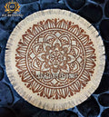 Round Placemat Table Non-Slip Jute Mats for Dining Table Decoration Accessories Kitchen Placemats Coffee Coasters Party Dinner 15x15 inh Click the buy