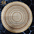 Round Placemat Table Non-Slip Jute Mats for Dining Table Decoration Accessories Kitchen Placemats Coffee Coasters Party Dinner 15x15 inh Click the buy