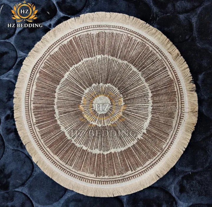 Round Placemat Table Non-Slip Jute Mats for Dining Table Decoration Accessories Kitchen Placemats Coffee Coasters Party Dinner 15x15 inh Click the buy