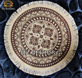 Round Placemat Table Non-Slip Jute Mats for Dining Table Decoration Accessories Kitchen Placemats Coffee Coasters Party Dinner 15x15 inh Click the buy