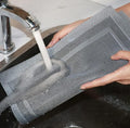 Set of 2/4/6/8pcs Boder Grey Pvc Placemats, HZ BEDDING