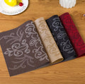 Set of 2/4/6/8pcs Brown New Pvc Placemats, HZ BEDDING
