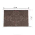 Set of 2/4/6/8pcs Brown New Pvc Placemats, HZ BEDDING