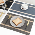 Set of 2/4/6/8pcs New Boder Pvc Placemats, HZ BEDDING