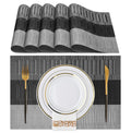 Set of 2/4/6/8pcs New Grey Pvc Placemats, HZ BEDDING